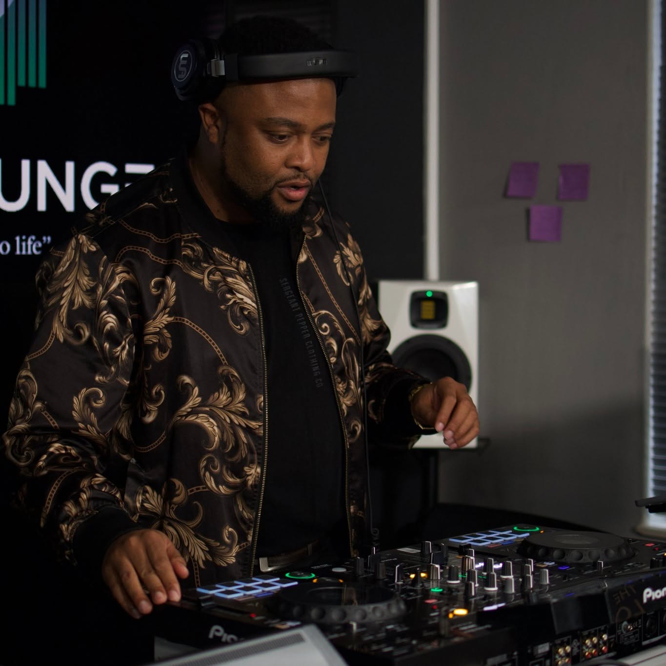 Radio Host in Studio